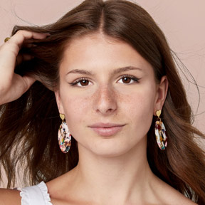 Boucles d'oreilles colorées