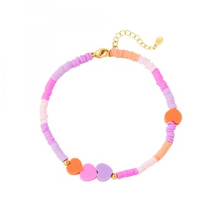 Adult - pink hearts anklet - Mother-Daughter collection