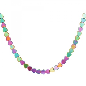 Necklace hearts holographic