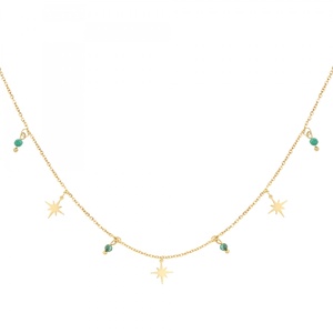 North star necklace & beads