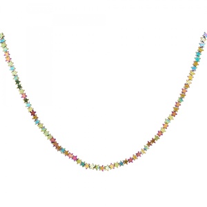 Necklace stars holographic