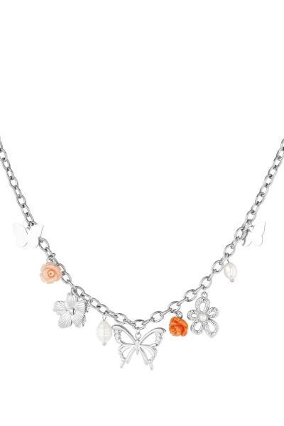 Cheerful charms necklace - silver