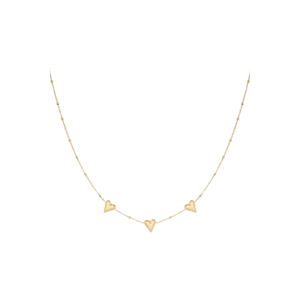 Triple love necklace - gold