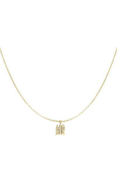 Canal house necklace - gold