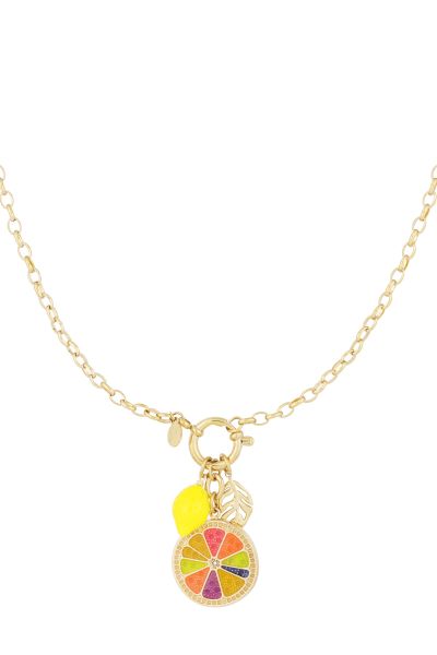 Fruit fusion necklace - gold color