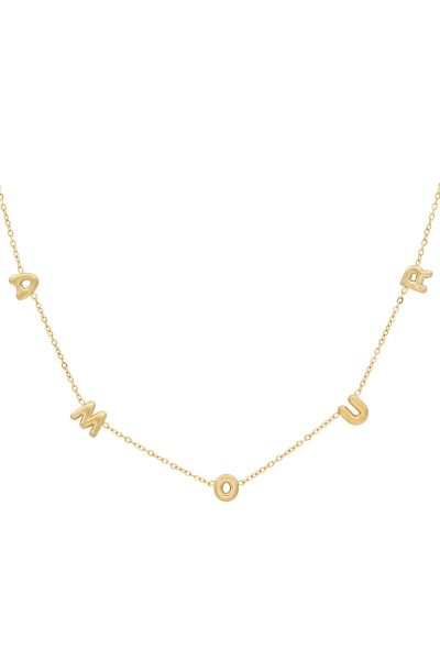 Amour necklace - gold color