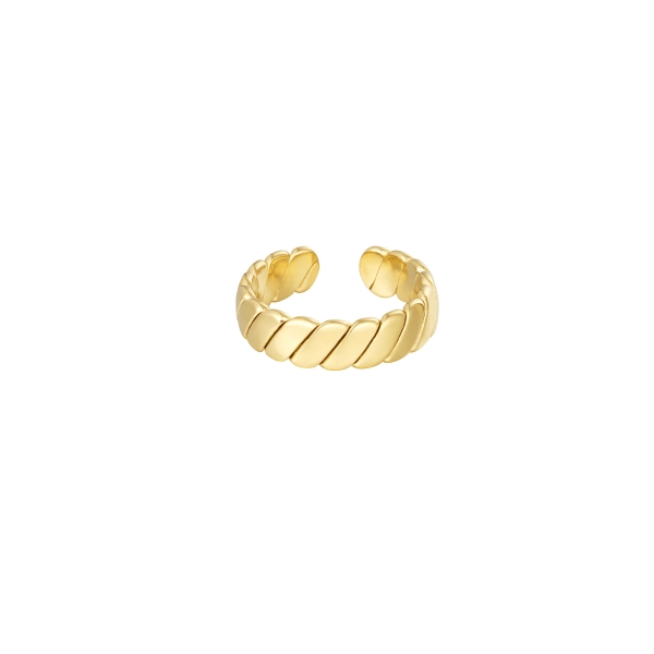 Ring subtiele baguette - goud