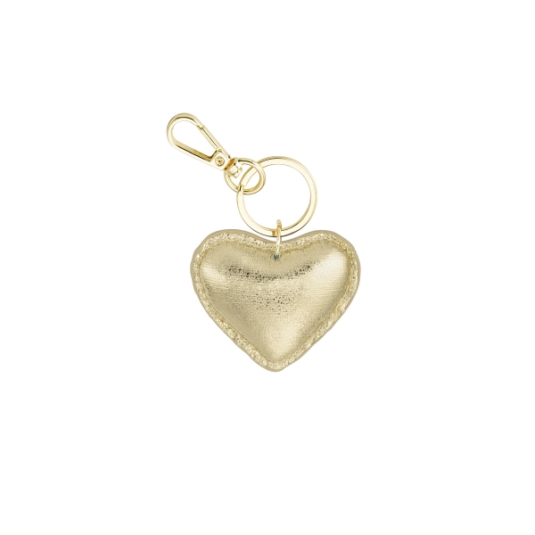 Keychain heart - gold