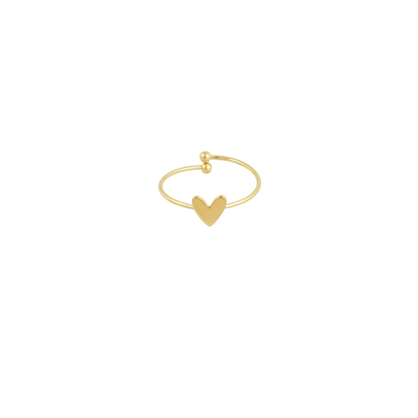 Simpele liefde ring - goud