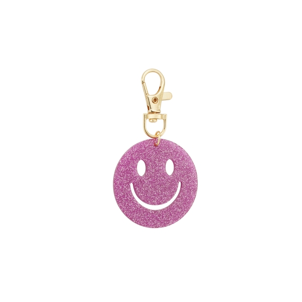 Porte-clés keep smiling - violet