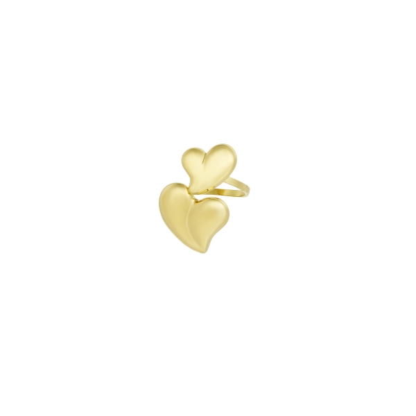 Double love ring - gold