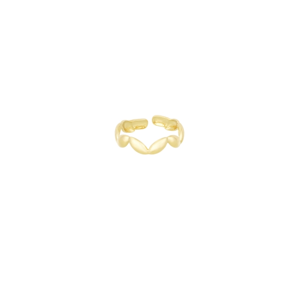 Wavy wonder ring - gold color