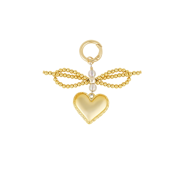 Accessory pendant bow pearl - gold color