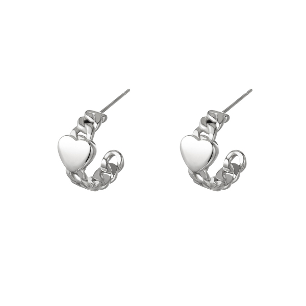 Pendientes chained heart