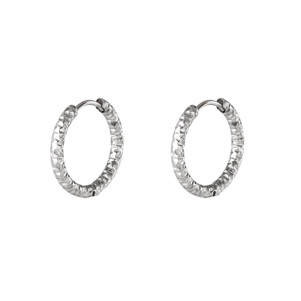 Stainless Steel & Gold Plated : Yehwang Stainless steel hoop earrings ...