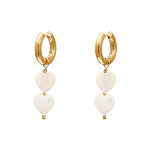Pearl hearts earrings - #summergirls collection