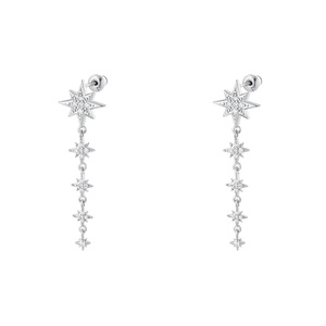 Earrings five stars - Sparkle earrings