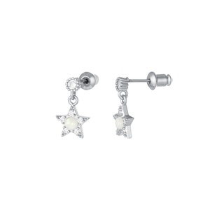 Earrings dangling star - Sparkle collection