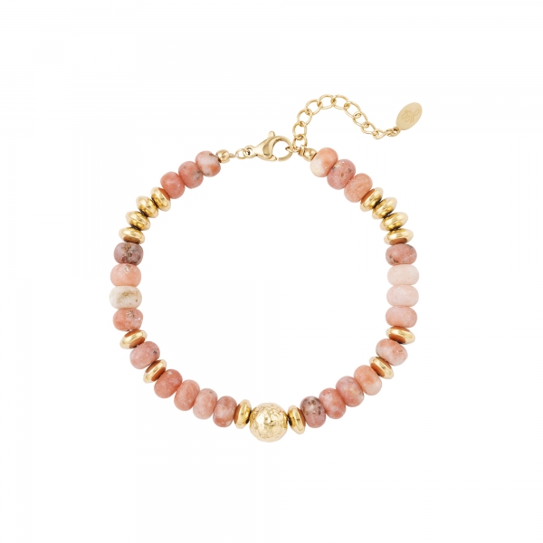 Bracelet avec perles de pierres multicolores