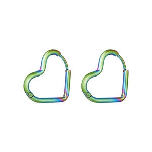 Earrings heart holographic