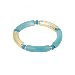 Tube bracelet color/gold