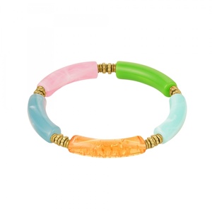 Tube bracelet multi-colored