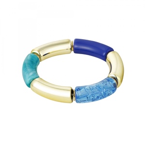 Tube bracelet color/gold