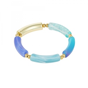 Tube bracelet blue