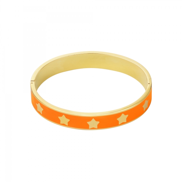 Bangle bracelet enamel stars