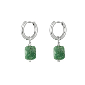 Earrings basic with stone