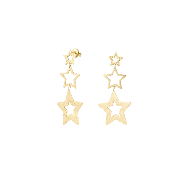 Earrings starry sky - gold color