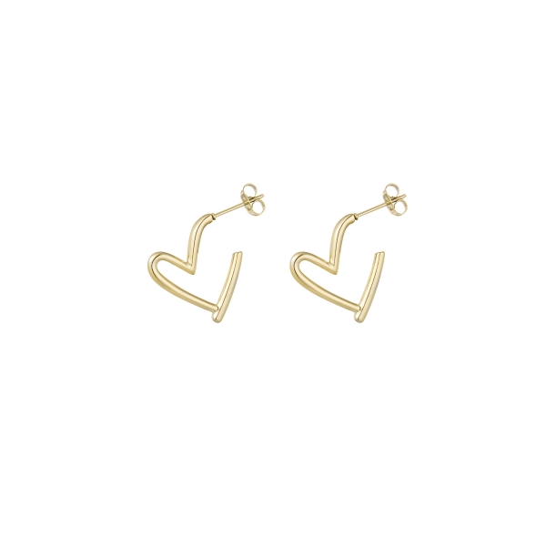 Earrings fall in love - gold