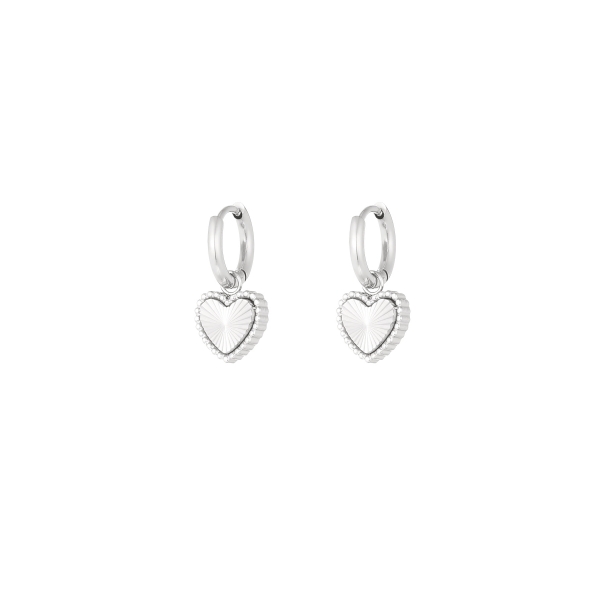 Earrings hearts hope - silver