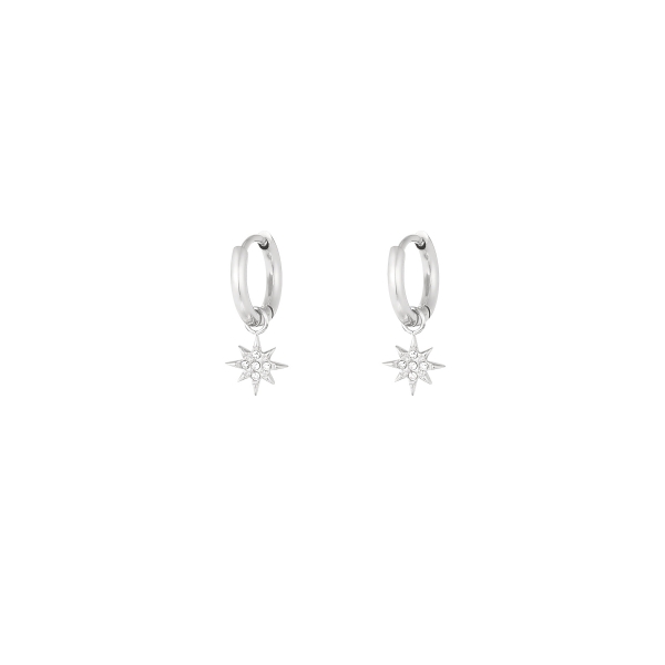 Earrings stardust - silver