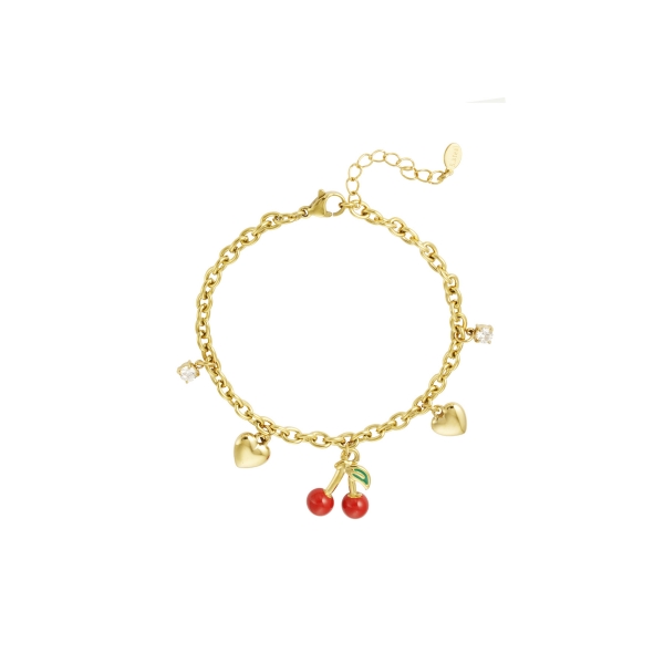 Cherish charm bracelet - gold