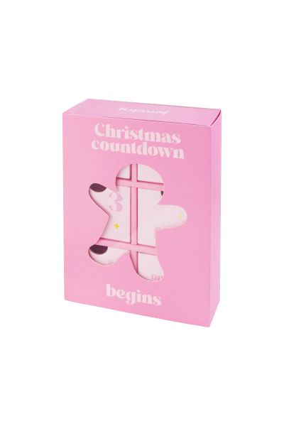 Advent calendar gingerbread man - pink