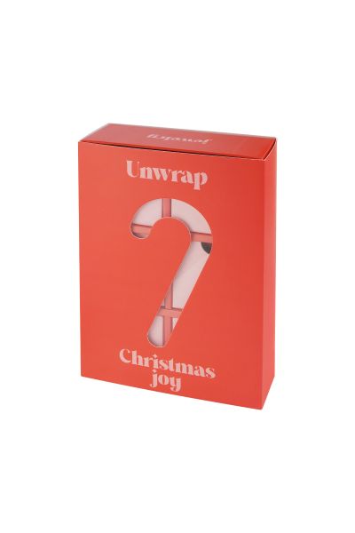 Advent calendar candy cane - red