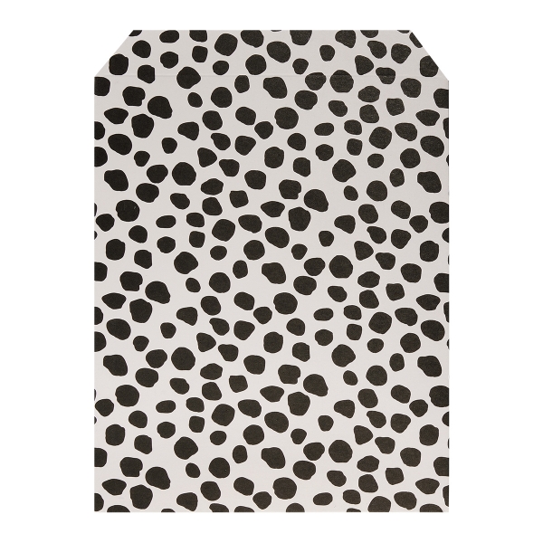 Paper bag with leopard print