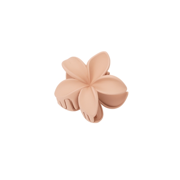 Hair clip flower - skin color plastic