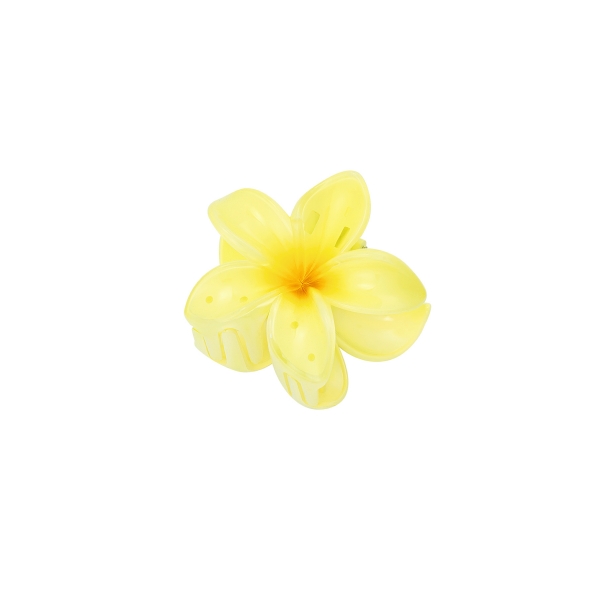 Hair clip with gradient flower hawaii love - yellow