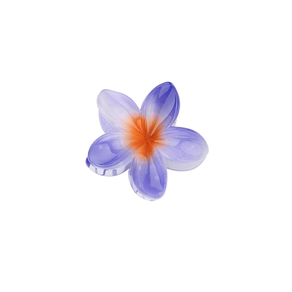 Saç tokası hawaii çiçeği - mor