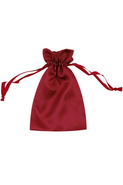 Jewelry bag satin basic - red