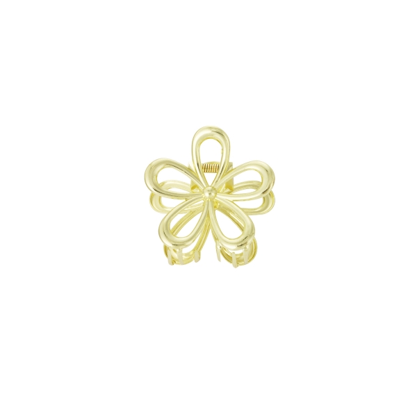 Hair clip flower power - gold