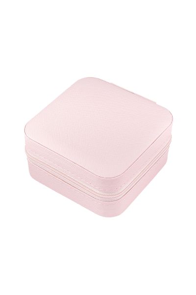 Jewelry storage box - pale pink