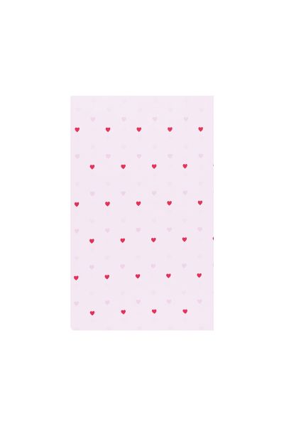 Tissue paper romantic hearts - pink and rose