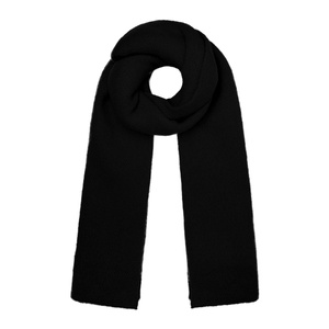 Soft winter scarf solid black