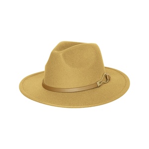 Fedora-Hut mit PU-Lederband und Schnalle