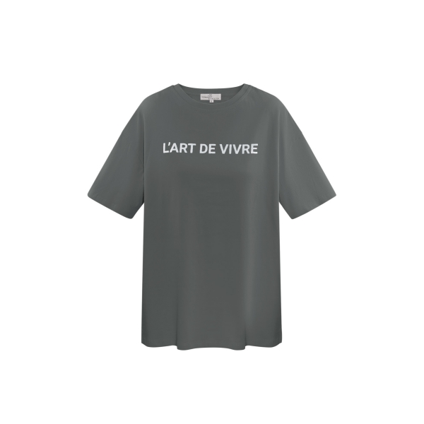 T-Shirt l'art de vivre - grau silber