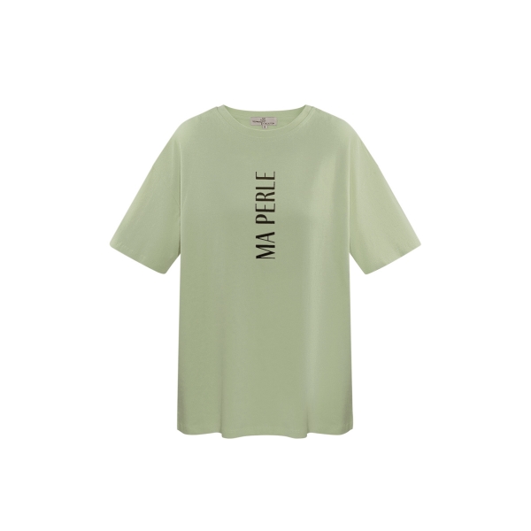 T-shirt ma perle - groen