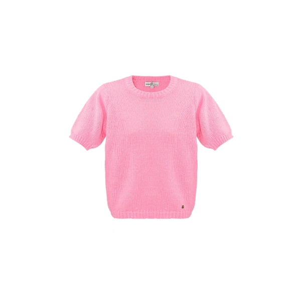 Chemise basique à manches bouffantes - rose bébé